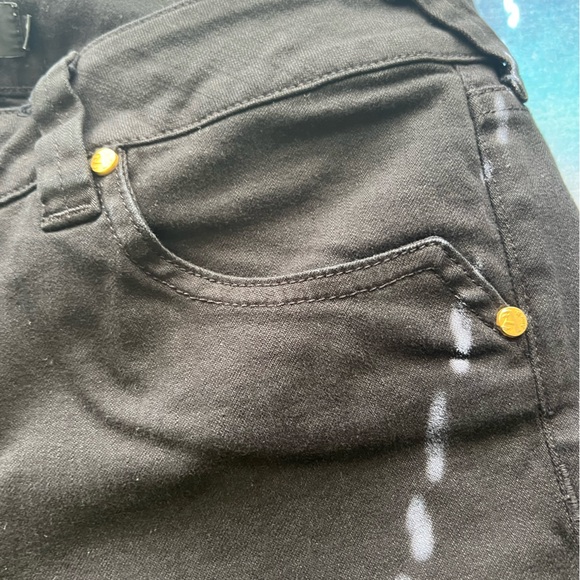 ABS by Allen Schwartz Ladies Black Capri Jean Shorts Size 32 - Picture 8 of 13